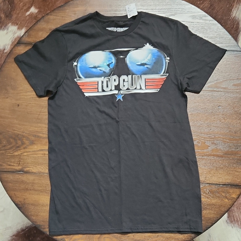 Black Top Gun Graphic T-Shirt
